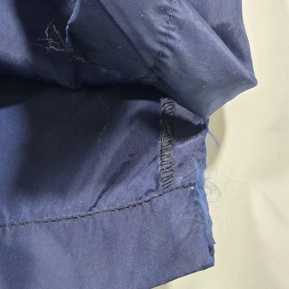 Vintage Nike Pants Mens L Blue Track Elastic Waist Drawstring Warm Up Athletic - Picture 5 of 11